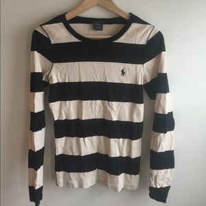 Striped long sleeved shirt